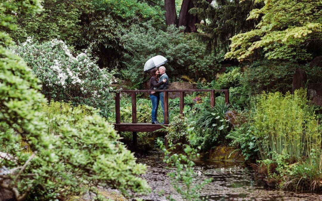 Birmingham Botanical Gardens Pre-wedding Photoshoot – Clare + Steve
