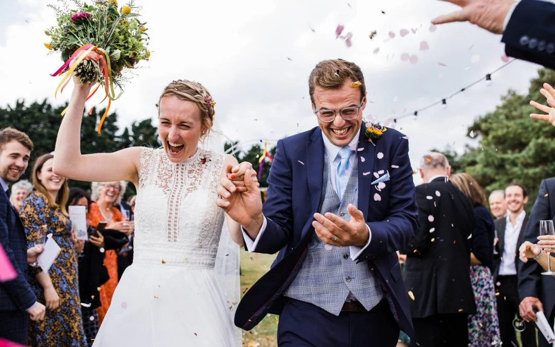 Almshoebury Farm Wedding Photographer | Helen + Matt’s colourful, fun celebration